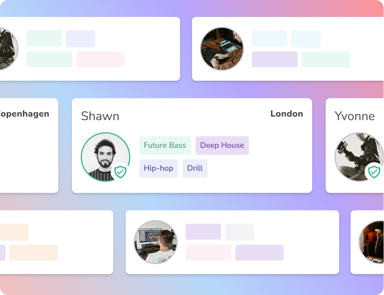 Find available musicians